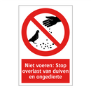 Niet voeren: Stop overlast van duiven en ongedierte