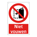 Niet vouwen