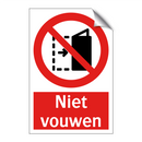 Niet vouwen