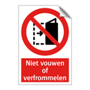 Niet vouwen of verfrommelen
