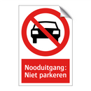 Nooduitgang: Niet parkeren