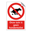 Onze tuin is geen hondentoilet
