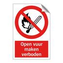 Open vuur maken verboden
