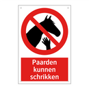 Paarden kunnen schrikken