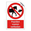 Paarden voeren verboden