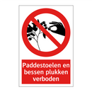 Paddestoelen en bessen plukken verboden