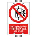 Passagiersvervoer verboden in geval van brand