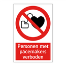 Personen met pacemakers verboden