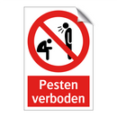 Pesten verboden