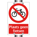 Plaats geen fietsen