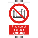 Plaatsen of opslaan verboden