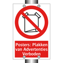 Posters: Plakken van Advertenties Verboden