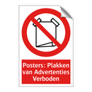 Posters: Plakken van Advertenties Verboden