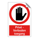 Privé - Verboden toegang