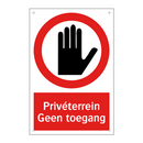 Privéterrein Geen toegang