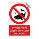 Privéterrein: Jagen en vissen verboden
