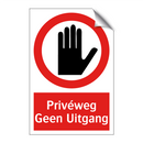 Privéweg Geen Uitgang