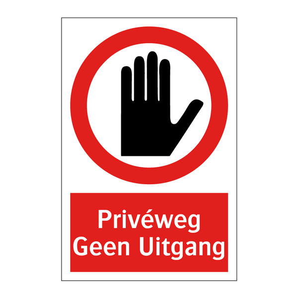 Privéweg Geen Uitgang