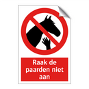 Raak de paarden niet aan