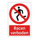 Racen verboden