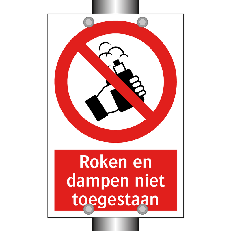 Roken en dampen niet toegestaan