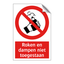 Roken en dampen niet toegestaan