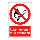 Roken en open vuur verboden