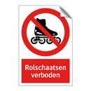 Rolschaatsen verboden