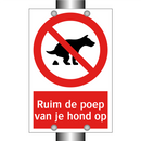 Ruim de poep van je hond op