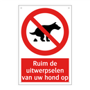 Ruim de uitwerpselen van uw hond op