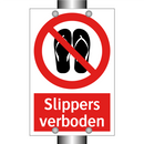 Slippers verboden