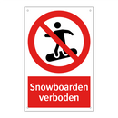Snowboarden verboden
