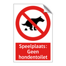 Speelplaats: Geen hondentoilet