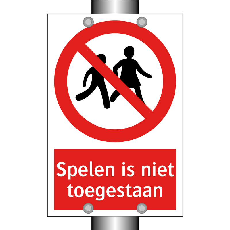 Spelen is niet toegestaan