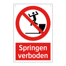 Springen verboden