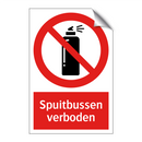 Spuitbussen verboden