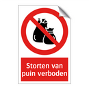 Storten van puin verboden