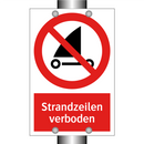 Strandzeilen verboden