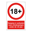 Toegang is verboden voor minderjarigen onder de 18 jaar