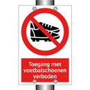 Toegang met voetbalschoenen verboden
