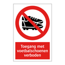 Toegang met voetbalschoenen verboden