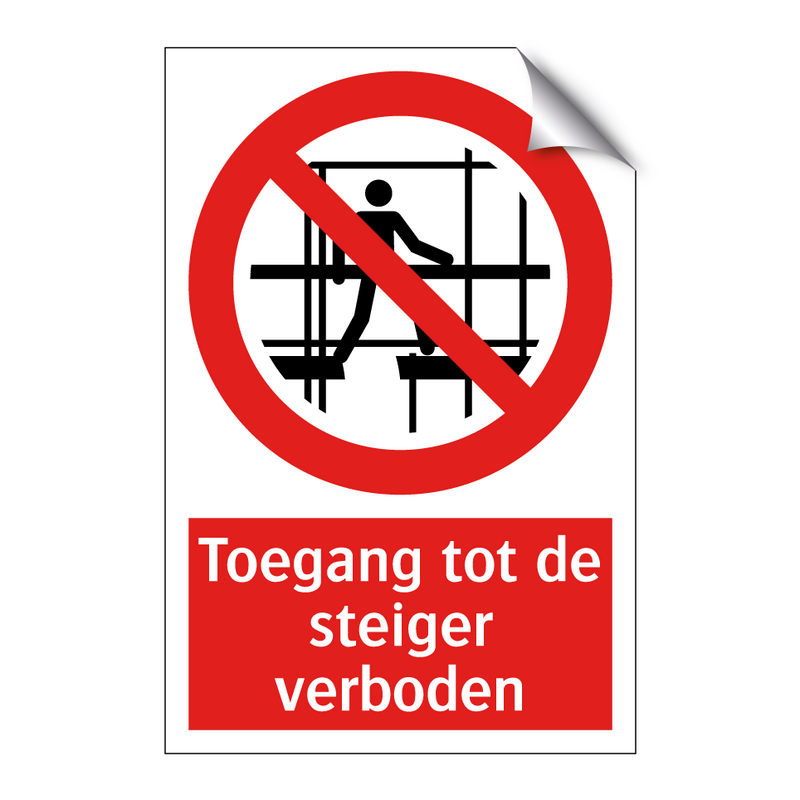 Toegang tot de steiger verboden
