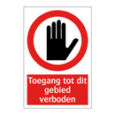 Toegang tot dit gebied verboden