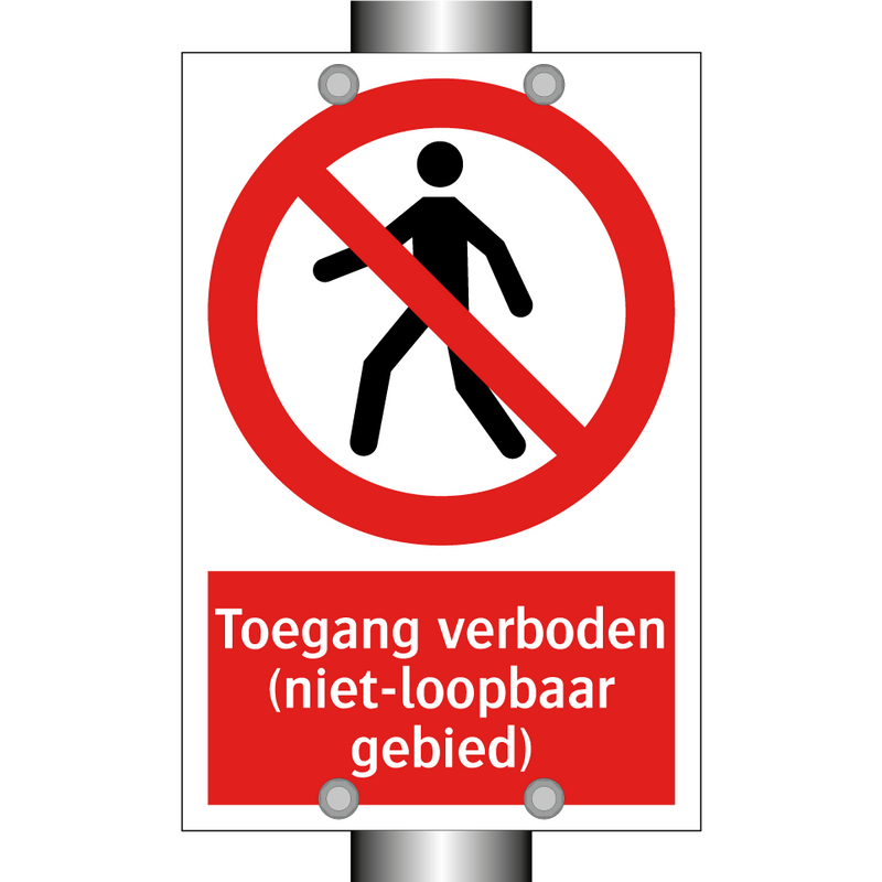 Toegang verboden (niet-loopbaar gebied)