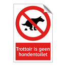 Trottoir is geen hondentoilet