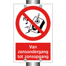 Van zonsondergang tot zonsopgang