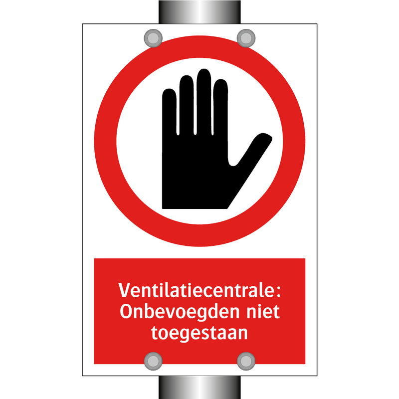 Ventilatiecentrale: Onbevoegden niet toegestaan