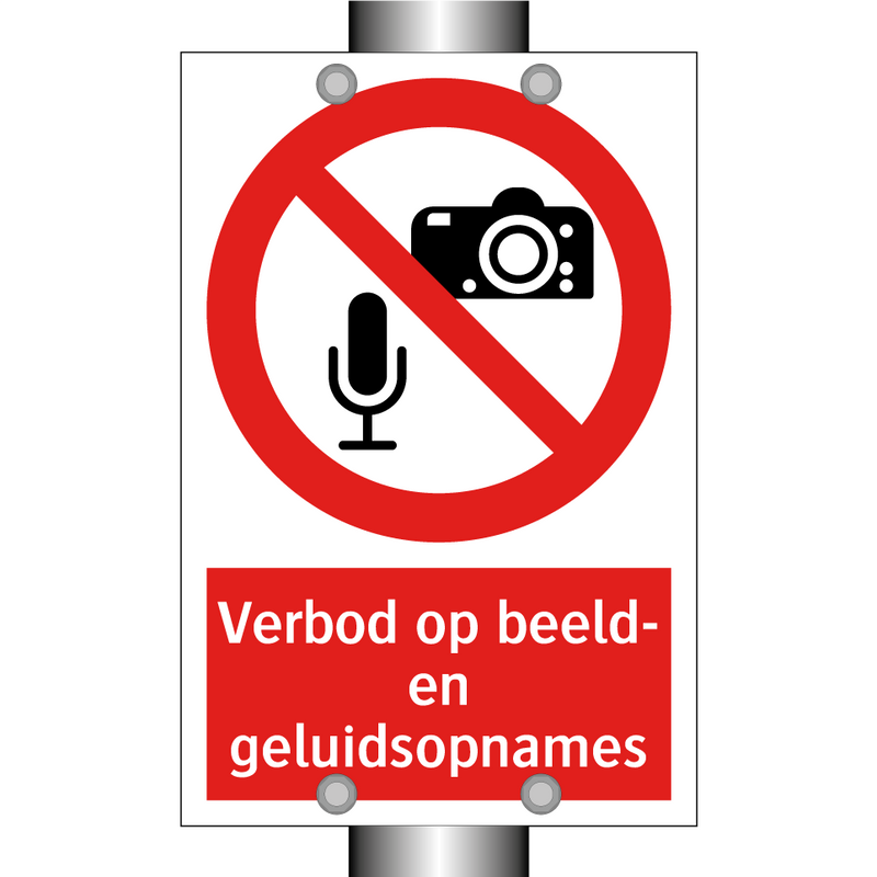 Verbod op beeld- en geluidsopnames