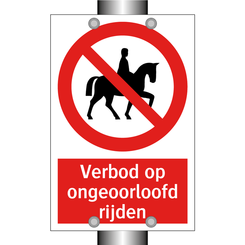 Verbod op ongeoorloofd rijden