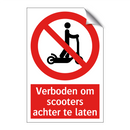 Verboden om scooters achter te laten